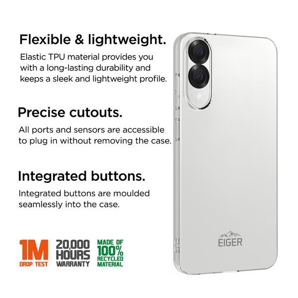 Produktbild Eiger flexibles TPU-Case Grip Case GRS clear (Samsung Galaxy S25 Edge)