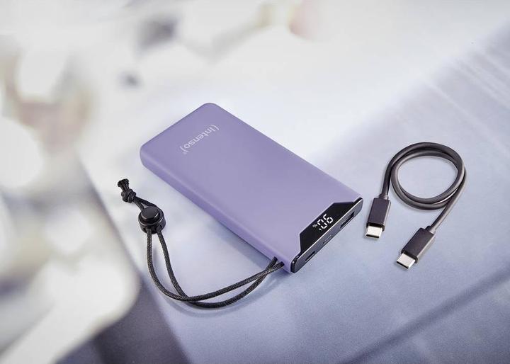 Actual product image Intenso Powerbank F10000 10000 mAh Purple (10000 mAh, 20 W, 37 Wh)