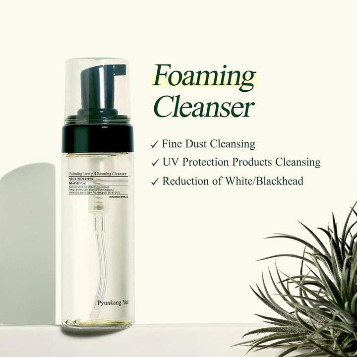 Actual product image Pyunkang Yul Calming Low pH Foaming Cleanser with Natural Ingredients 150ml 5.07 Fl.Oz. (Cleansing Foam, 150 ml)