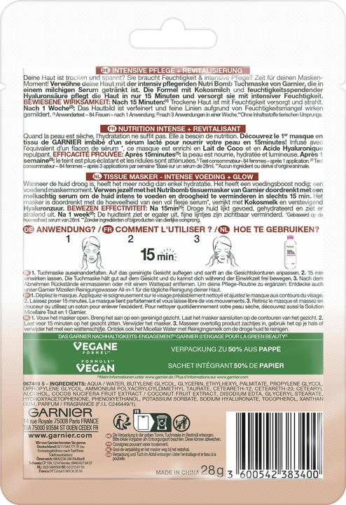 Immagine prodotto Garnier SkinActive Nutri Bomb