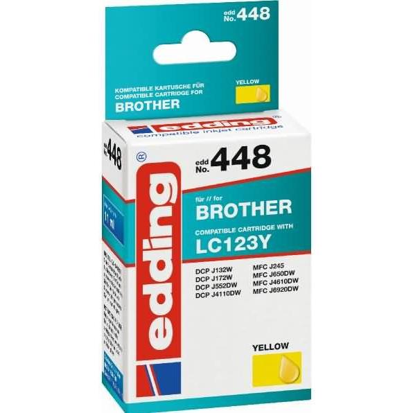 Thumbnail - Edding, Druckerpatrone, Ti.ers.brother LC-123y (Y)