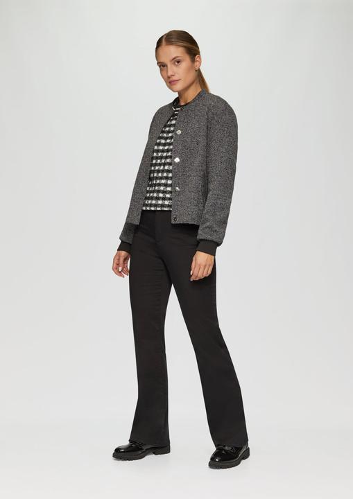 Produktbild s.Oliver Strickpullover Strickpullover mit Karomuster (44)