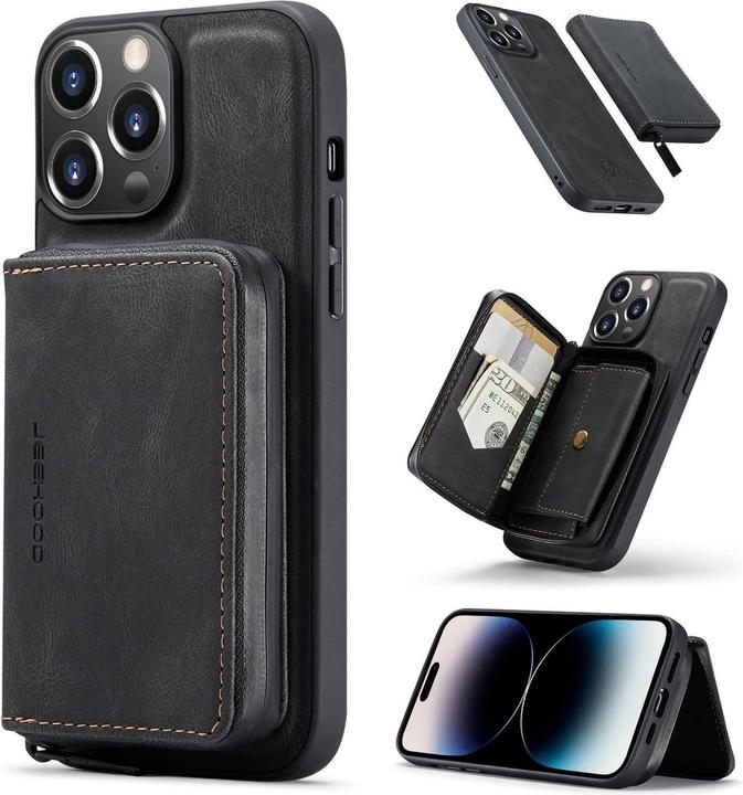 Image du produit Cover-Discount iPhone 14 Pro - Étui avec étui pour cartes de crédit noir (Apple iPhone 14 Pro)