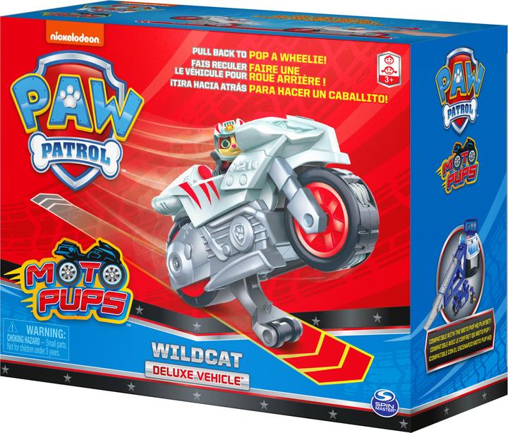 Produktbild Spin Master Paw Patrol Wildcat’s Deluxe Pull Back Motorcycle