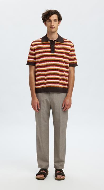 Image du produit Selected Kurzärmeliges Polohemd aus Strick (M)