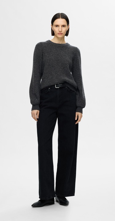 Image du produit Selected Femme Pull-over en maille à coupe structurée (L)