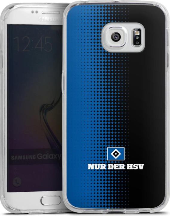 Produktbild DeinDesign Silikon Hülle für Samsung Galaxy S6 Edge Handyhülle Case Smartphone Schutzhülle HSV Logo (Samsung Galaxy S6 Edge)