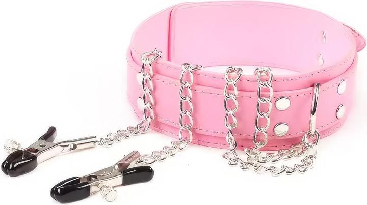 Image du produit BeKinky Halsband SubMaster mit Nippelklemmen