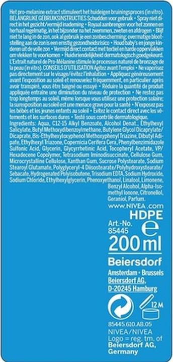 Immagine prodotto NIVEA Olio solare protezione e abbronzatura SPF 30 (Olio abbronzatura, SPF 30, 200 ml)