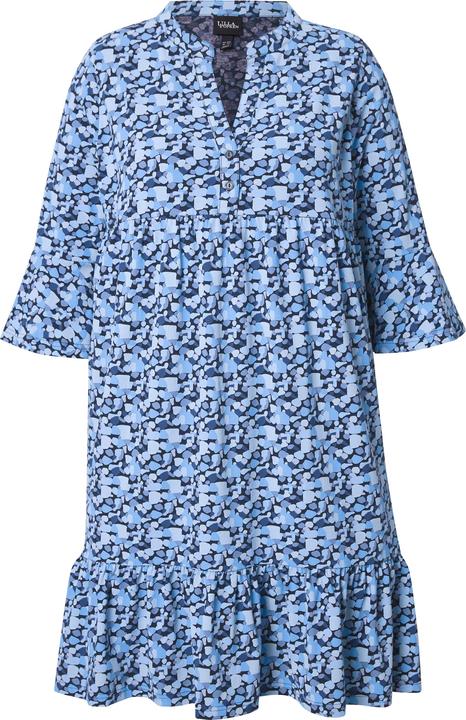 Produktbild Ulla Popken Jerseykleid, A-Linie, Tunika-Ausschnitt, 3/4-Arm (50, 52)