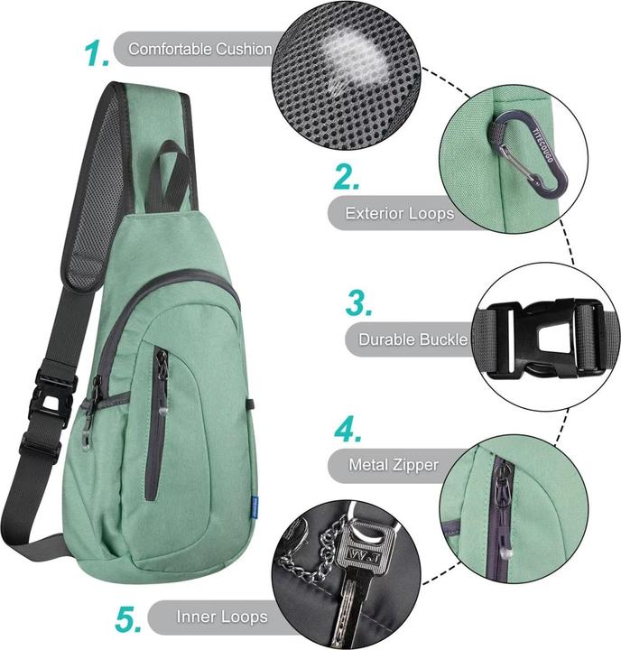 Produktbild Only-Bags.Store Elegante Umhängetasche mit 2 abnehmbaren breiten Schulterriemen und Kette Handytasche