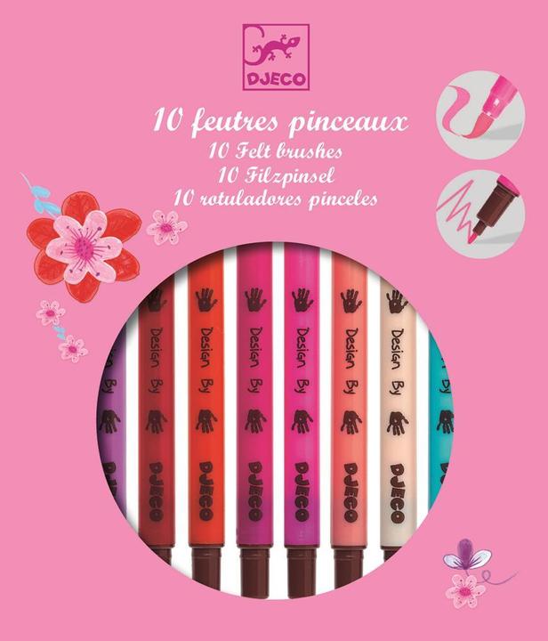 Produktbild Djeco 10 Filzpinsel girls (10x)