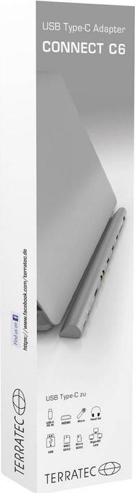 Actual product image Terratec USB Type-C Hub (USB-C, 11 Ports)
