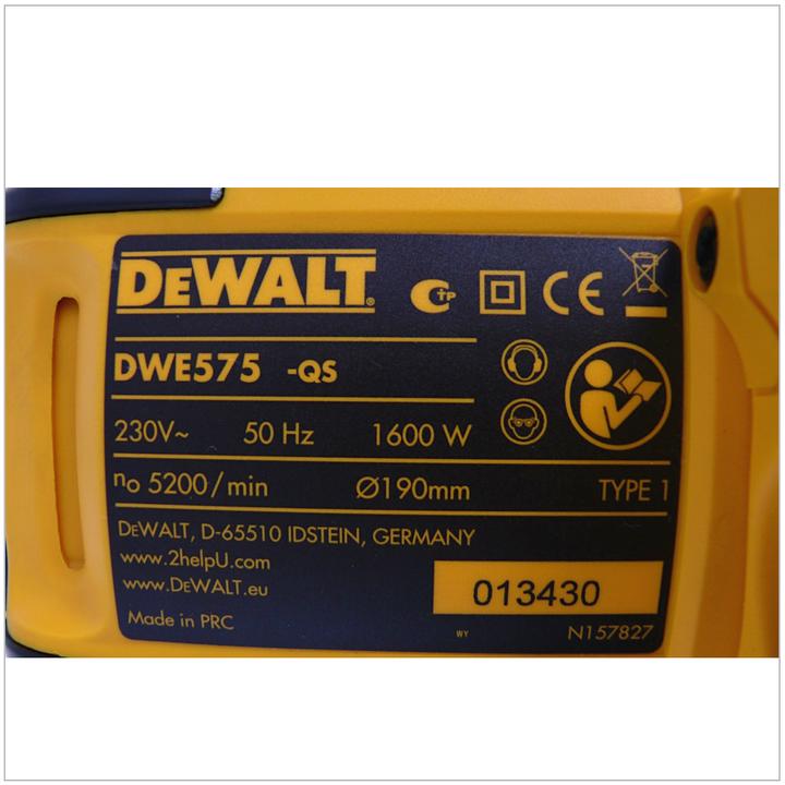 Produktbild DeWalt Kreissäge 1350 W, 190 mm + DWE575K-Gehäuse