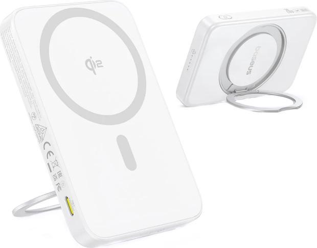 Productafbeelding Baseus magnetic powerbank with stand PicoGo Qi2 5000mAh 20W (5000 mAh, 20 W)