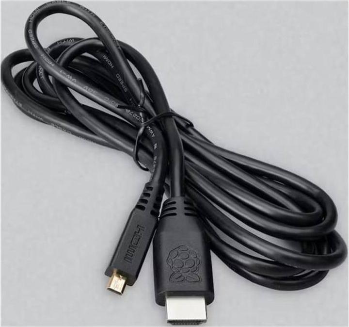 Produktbild Raspberry Pi Official cable Micro-HDMI to HDMI Black, 2m