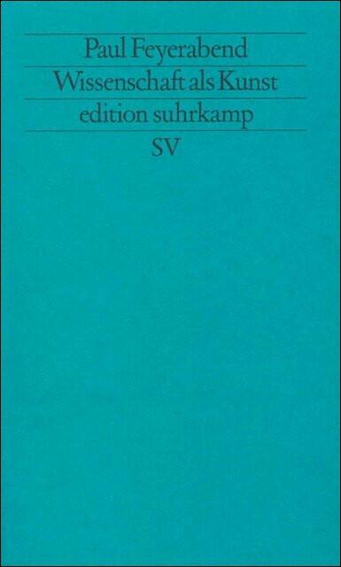 Immagine prodotto Wissenschaft als Kunst (Tedesco, Paul Feyerabend, 1984)
