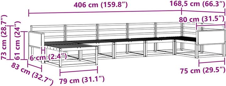 Produktbild vidaXL Outdoor-Sofa