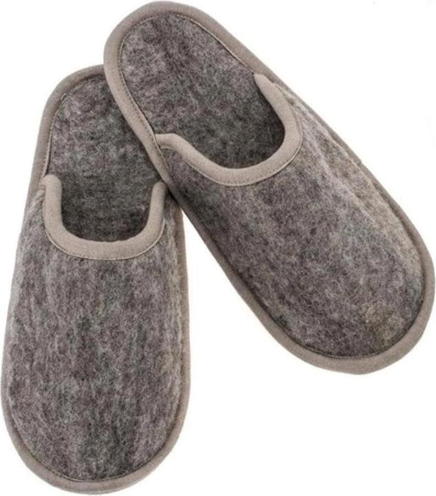 Actual product image Glorex Felt Slippers Grey, Size M (39, 40)