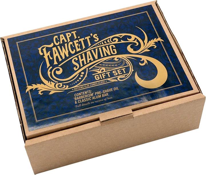 Produktbild Captain Fawcett Alaun Bar & Barberism Pre-Shave Öl Geschenkset