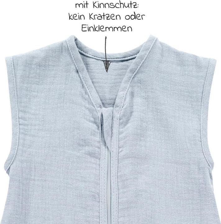 Produktbild Alvi Schlafsäcke Sommer-Schlafsack mit Füssen Musselin / Sleep-Overall (90 cm, 0.5 TOG, Sommer)