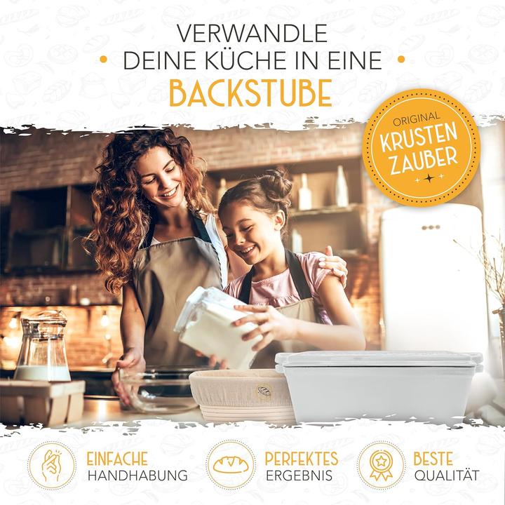 Produktbild Krustenzauber Brotbackfrom mit Deckel inkl. Gärkorb