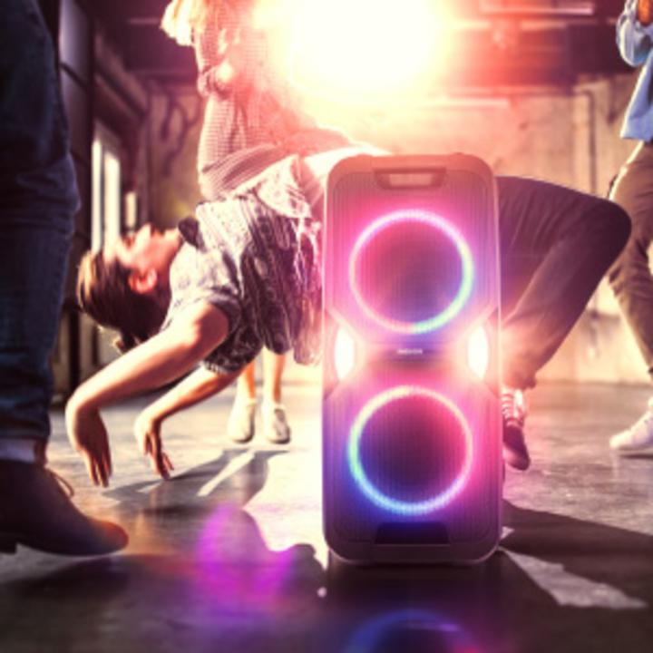 Actual product image Medion MD 44468 Party loudspeaker black (15 h, Electrical connection, Rechargeable battery operated)