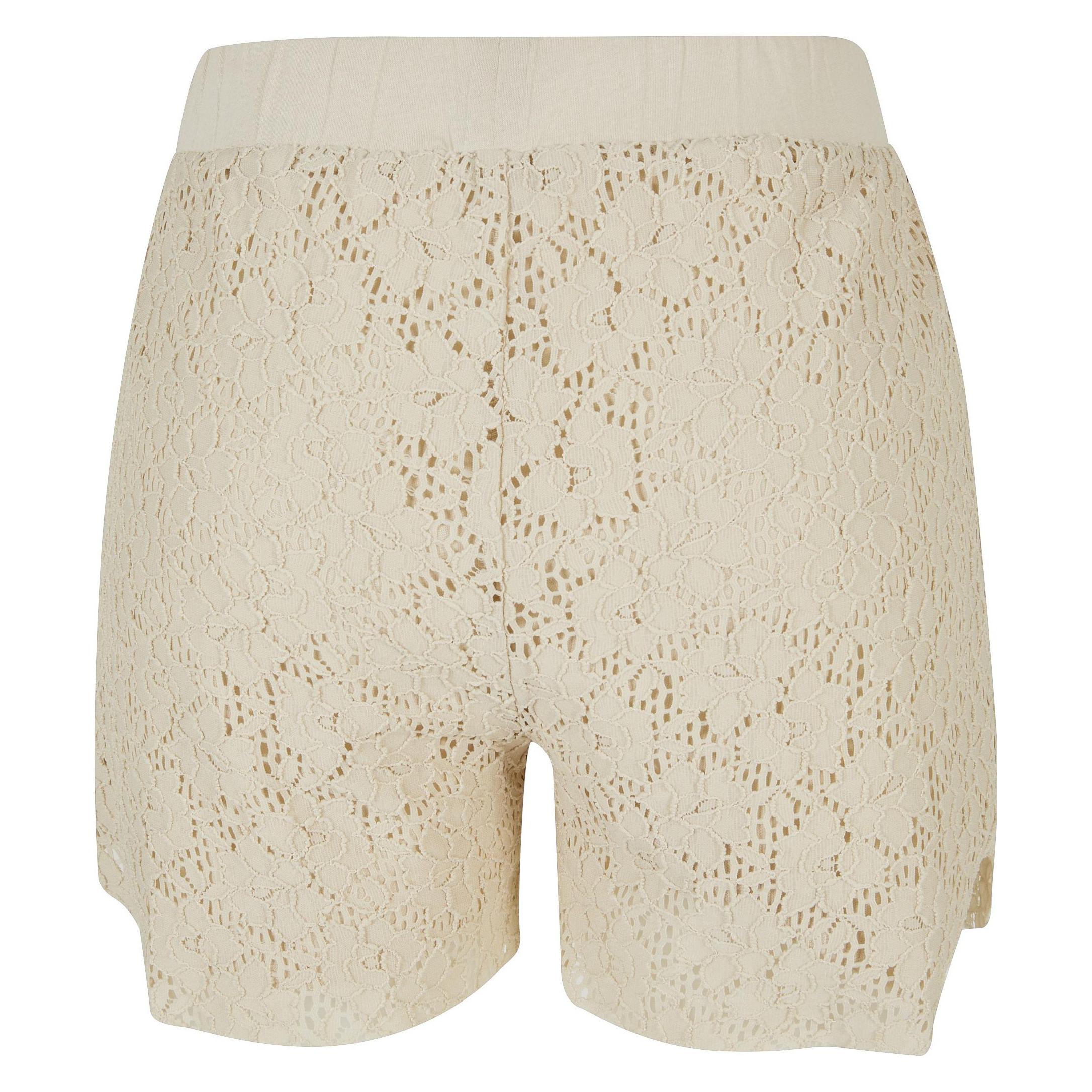 Urban Classics, Damen, Shorts, Spitzenshorts Frau, Beige, (Xl)