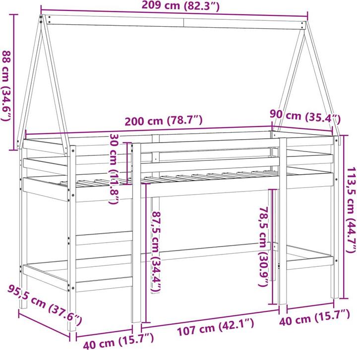 Nährwerte und Zutaten vidaXL Carpi (90 x 200 cm)