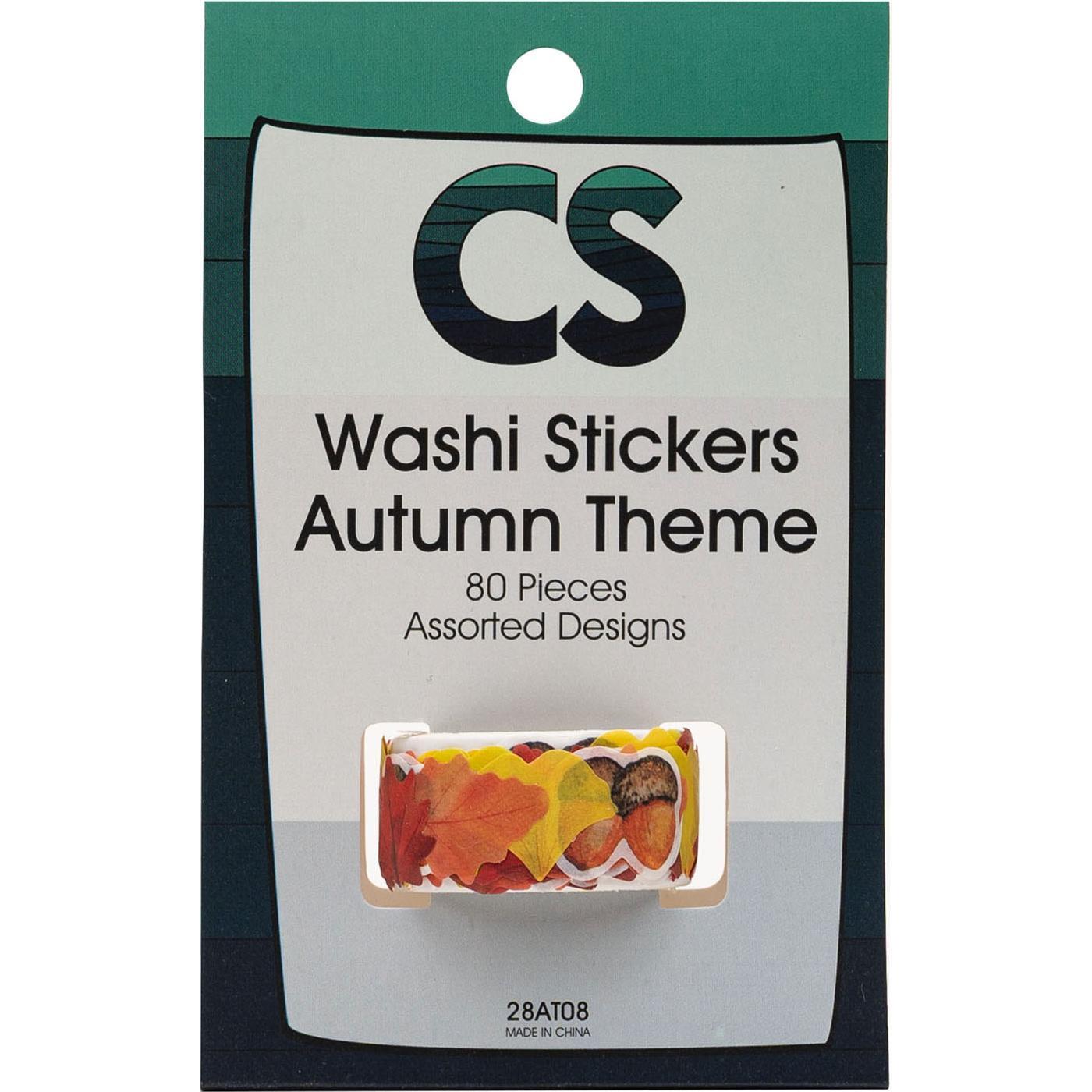Colorations, Sticker, Washi Sticker Herbstthema auf Rolle, 80er Jahre.