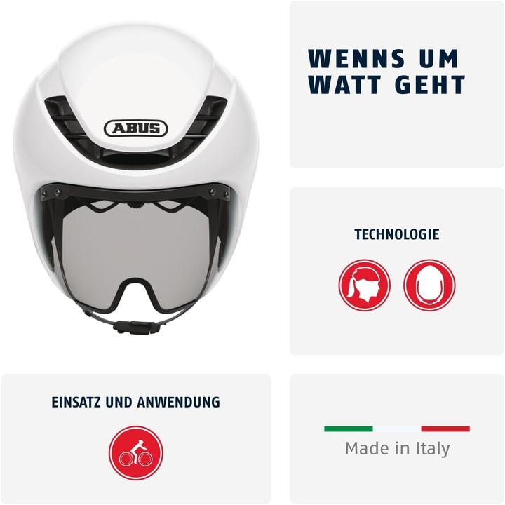 Produktbild Abus GameChanger TT 1.1 shiny white S (51 - 55 cm)