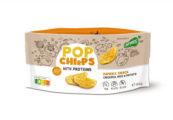 Immagine prodotto Chirpies Pop Chirps PAPRIKA Scatola di snack ai ceci (85 g)