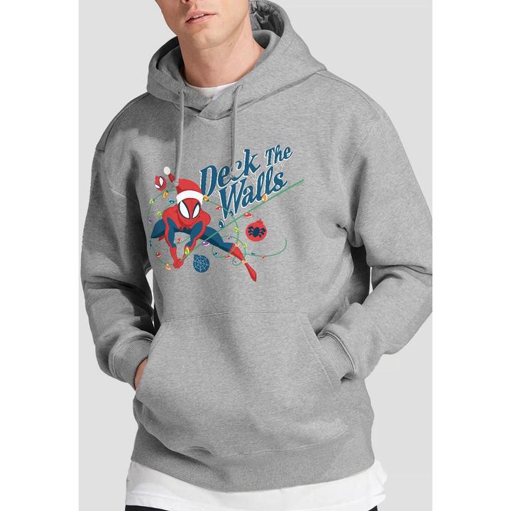 Immagine prodotto Spiderman Deck The Walls Felpa con Cappuccio Uomo (M)