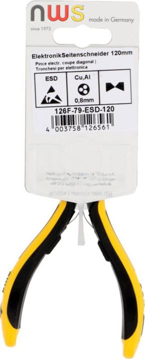 Actual product image NWS Side cutter electronics / fine mechanics (170 mm)