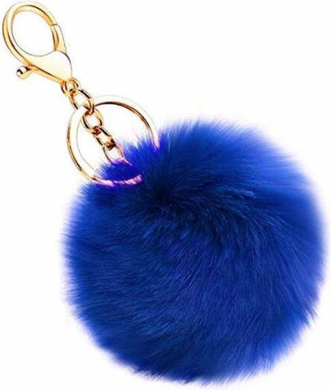 Actual product image MU Classic Pompom keychain