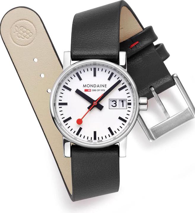 Immagine prodotto Mondaine Evo2 - Data (Orologio da polso analogico, Fatto in Svizzera, 30 mm)