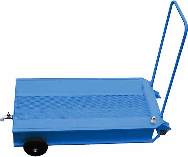 Image du produit Pressol Cuve de rétention mobile pour huiles usées, capacité 95 l, tôle d'acier, barre