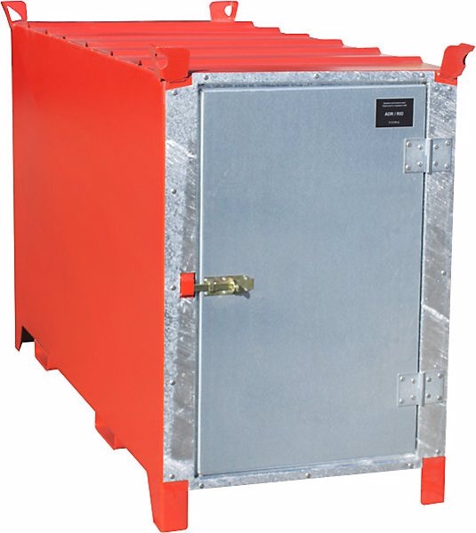 Immagine prodotto eurokraft pro Contenitore per tubi fosforescenti, verniciato, capacità 1000 l, 1100 pz. Ø 25