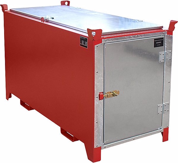 Immagine prodotto eurokraft pro Contenitore per tubi fosforescenti, verniciato, capacità 900 l, 1100 pz. Ø 25 mm