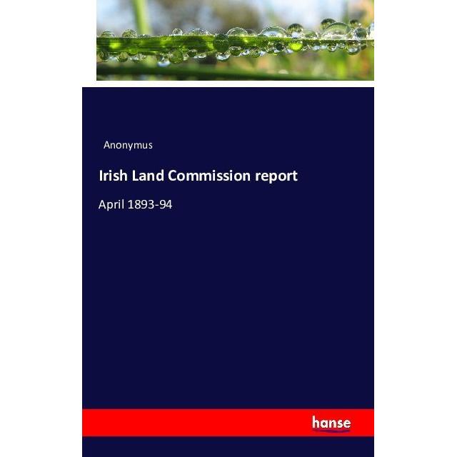 Irish Land Commission report, Fachbücher von Anonym