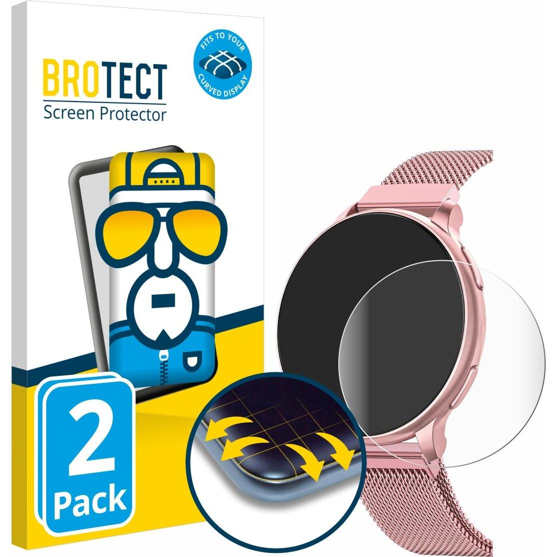 BROTECT Fullscreen Schutzfolie Displayschutz Folie Klar Transparent, Smartwatch Schutzfolie, Transparent