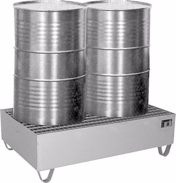 Immagine prodotto Bauer Vasca di raccolta in acciaio inox, per fusti da 200 l, 2 fusti, lungh. x largh.