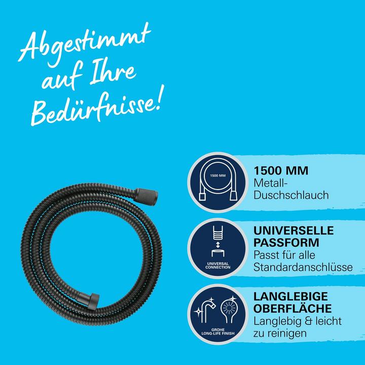 Productafbeelding Grohe VitalioFlex Metaal Langlevend (150 cm)