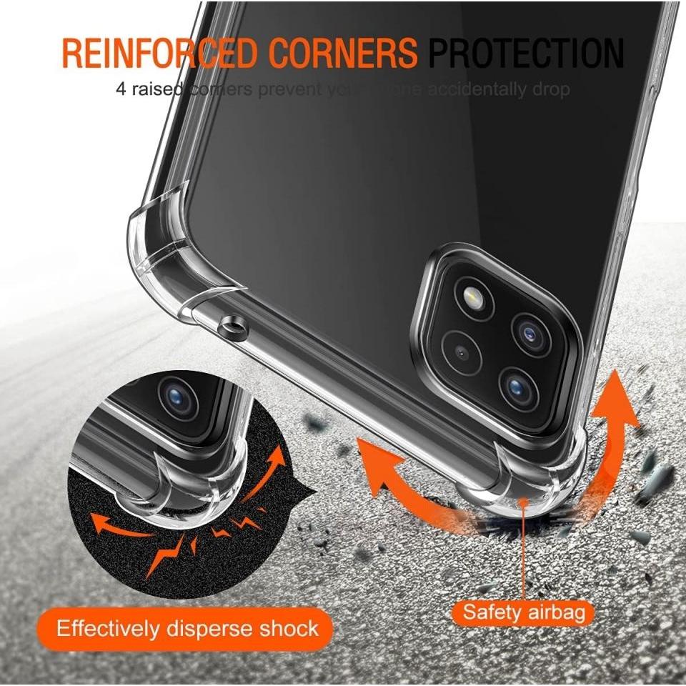 Thumbnail - Screenguard Samsung Galaxy A22 5G Hülle Crystal Soft Airbag Bumper (Samsung Galaxy A22 5G), Smartphone Hülle, Transparen...