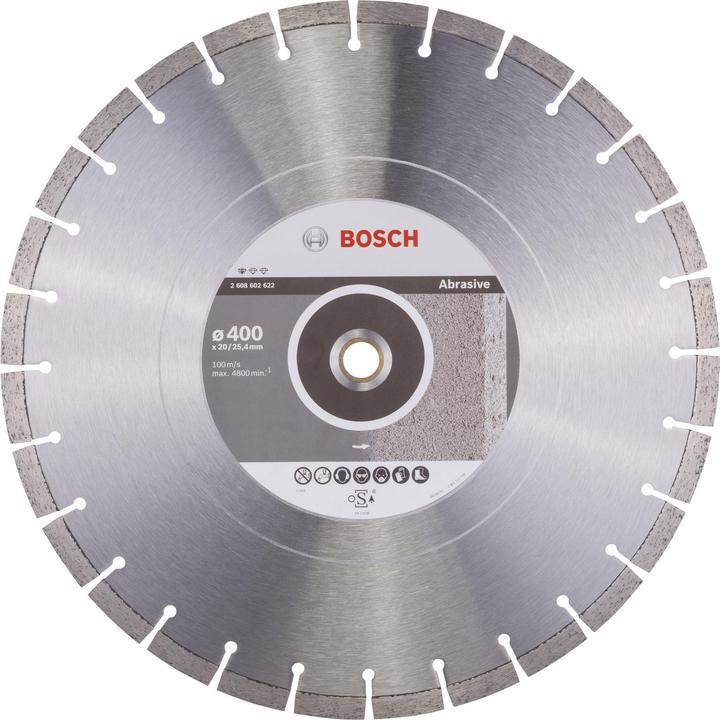 Produktbild Bosch Professional Zubehör Diamanttrennscheibe Standard for Abrasive, 400 x 20,00/25,40 x 3,2 x 10 mm