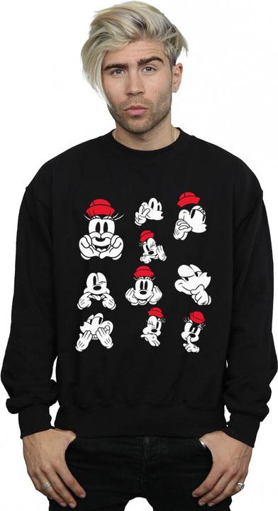 Immagine prodotto Disney Minnie Mickey Photo Poses Felpa Uomo (S)