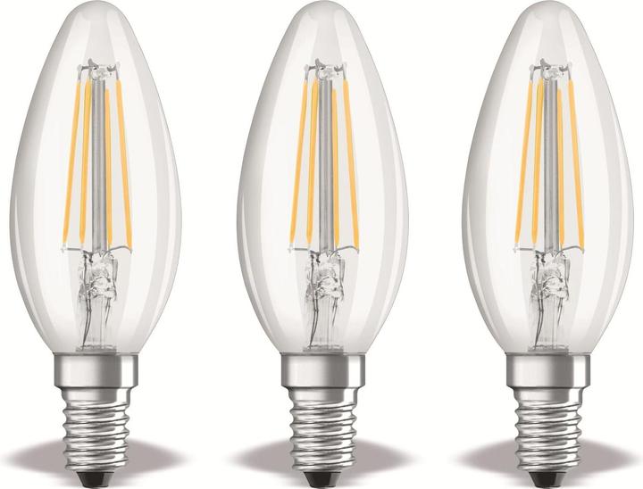 Produktbild Osram Base Classic B (E14, 4 W, 470 lm, 3 x, E)