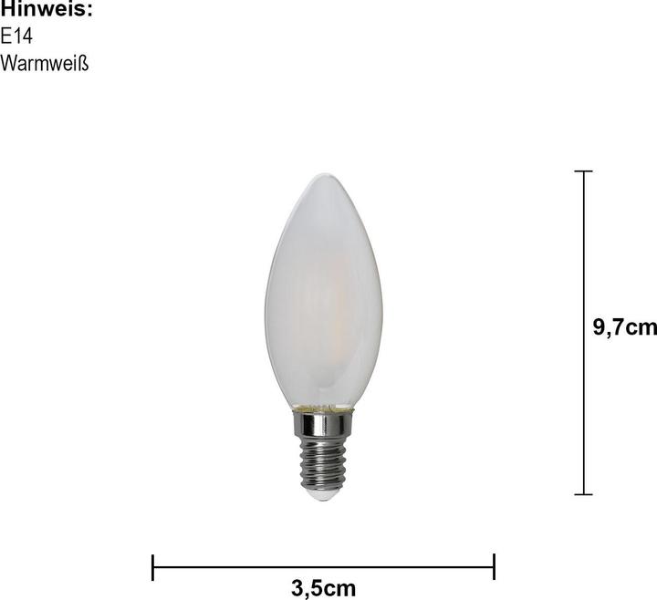 Produktbild Star Trading LED Lamp E14 Frosted Duo Pack (E14, 250 lm, 2x)