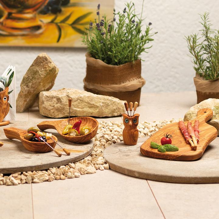 Produktbild Natura Punto Schale Blattform, Tapasschale, 22 cm, Olivenholz