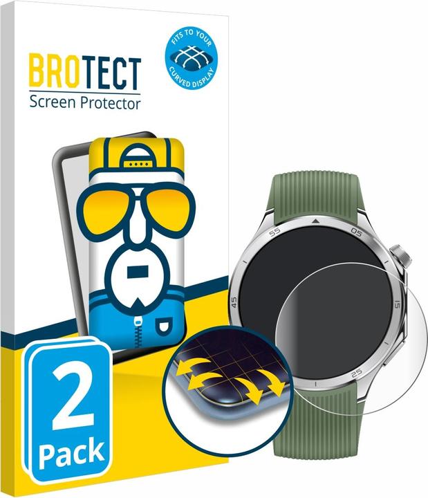 BROTECT Fullscreen Schutzfolie Displayschutz Folie Klar Transparent (Watch 3)